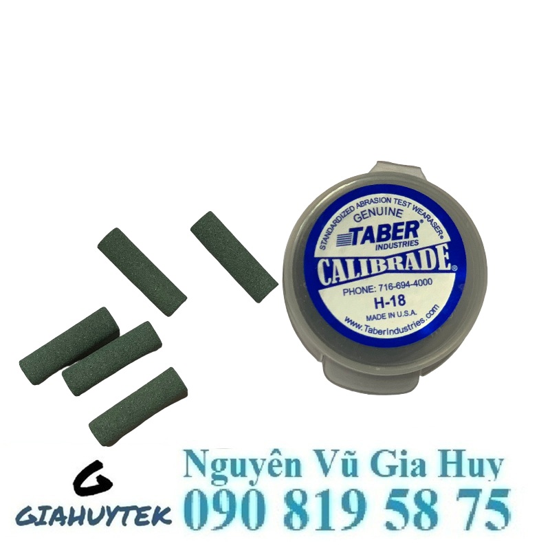 Thanh mài H-18 hãng Taber loại 5 thanh – Giải pháp đánh giá độ bền mài mòn chuẩn xác cho vật liệu mềm