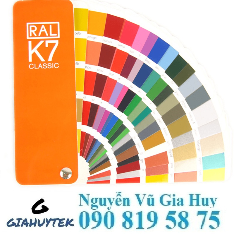 Quạt màu RAL K7: Thư viện chuẩn cho nhà sản xuất sơn