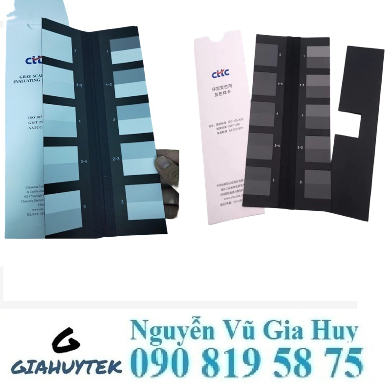 Thuốc xám A02 và A03 đo bền màu ma sát vải theo tiêu chuẩn AATCC và ISO